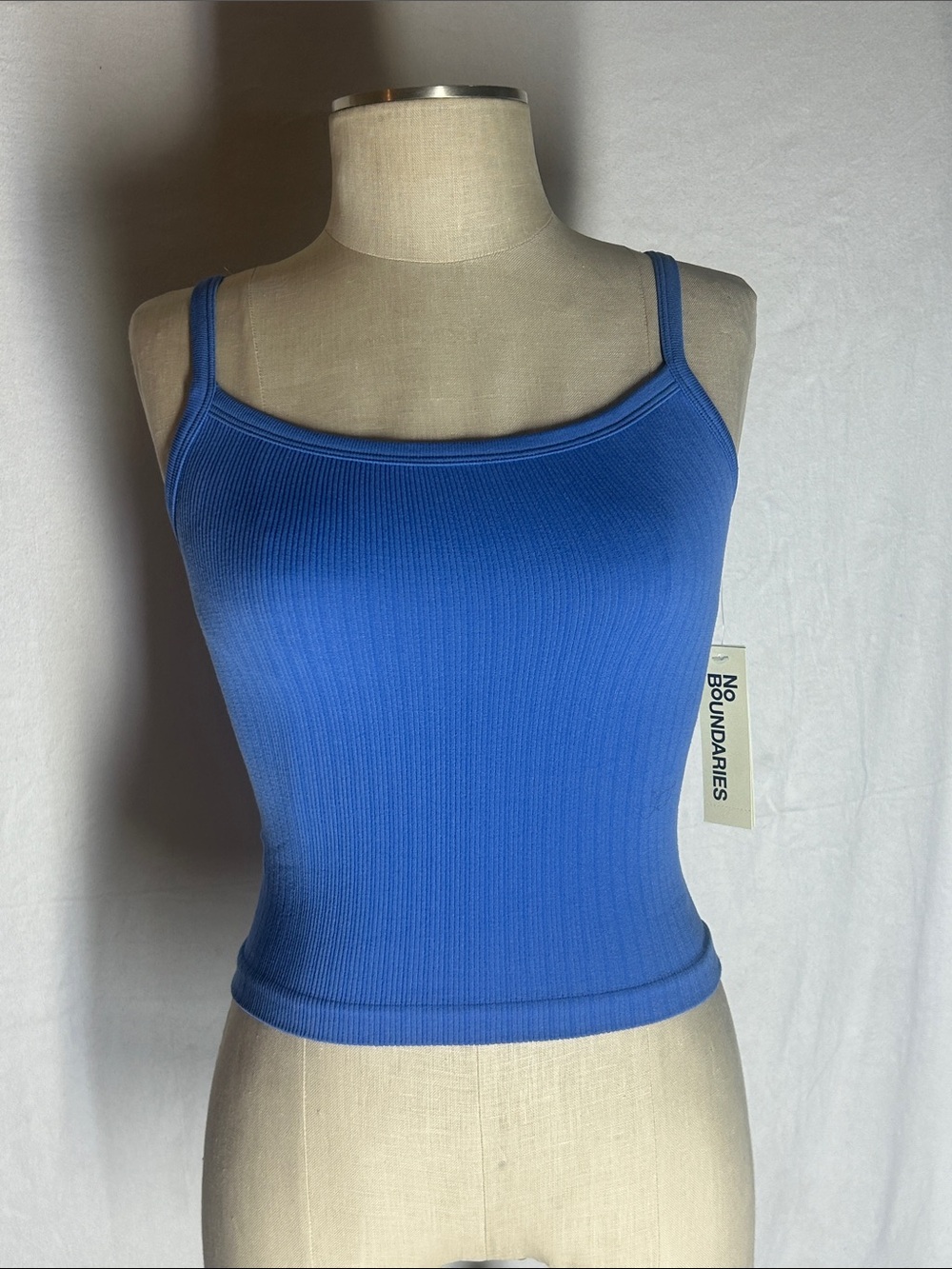 No Boundaries Royal Blue Ribbed Camisole Tank